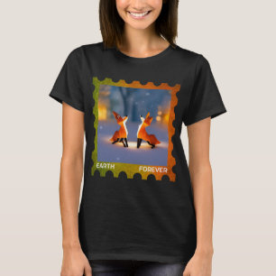 Camiseta Fox Lover EARTH PARA A Proteção Ambiental S