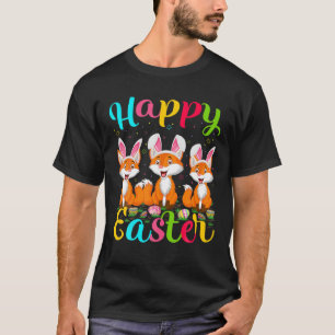 Camiseta Fox Lover Engraçado Páscoa Coelho de Ovo Felz pasc