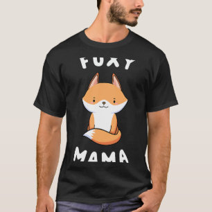 Camiseta Fox Lover Foxy Mama Engraçada Dizendo Para A Mãe F