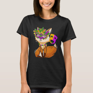 Camiseta Fox Lover Mardi Gras Celebração de Nova Orleans Lo