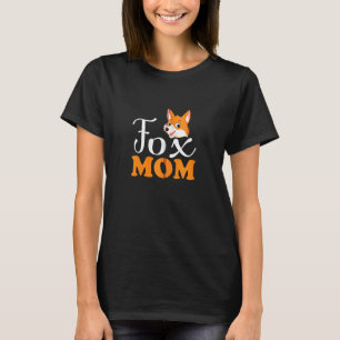 Camiseta Fox Mama Mãe Raposa Fofa Fofa Animal Mulheres Zip