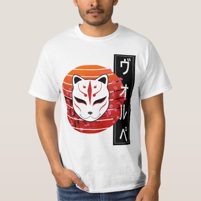 Camiseta fox mask design (Frente)