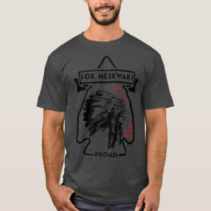 Camiseta Fox Meskwaki Índio Indígena Americana Nativa