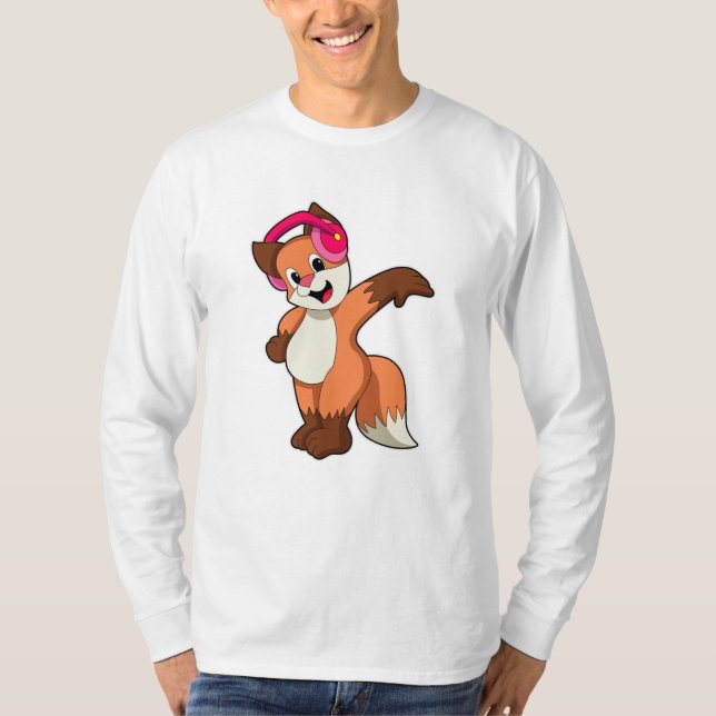 Camiseta Fox na Música com Fone de Ouvido (Frente)