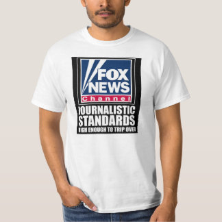 Camiseta Fox News - padrões jornalísticos