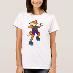 Camiseta Fox no jogador de Handball com Handball