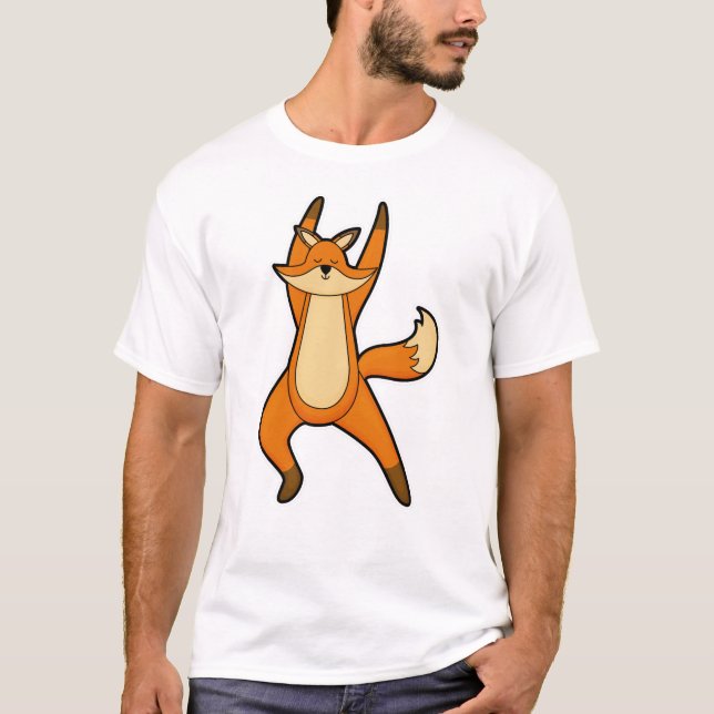 Camiseta Fox no Yoga Stretching (Frente)