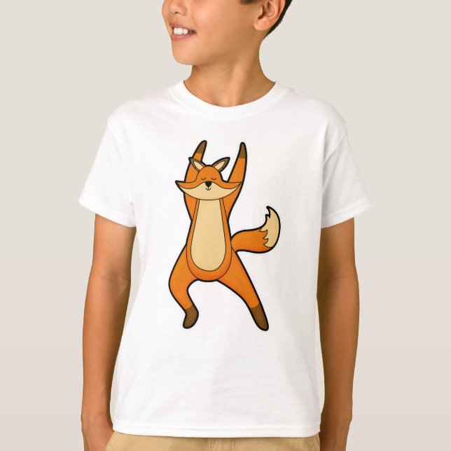 Camiseta Fox no Yoga Stretching (Frente)