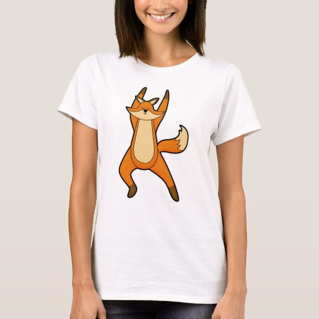 Camiseta Fox no Yoga Stretching (Frente)