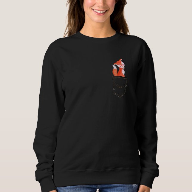 Camiseta Fox Pocket Animal Vintage  Idea (Frente)