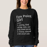 Camiseta Fox Point Girl Wi Wisconsin Funny City Raízes<br><div class="desc">Fox Point Girl Wi Wisconsin Funny City Roots.</div>
