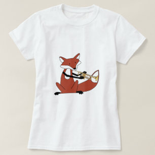 Camiseta Fox que joga a trombeta