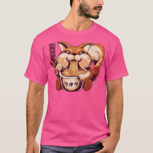 Camiseta Fox Ramen Noodle Love Noodles Oferece Comida no Ja