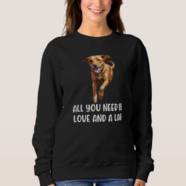 Camiseta Fox Red Lab All You Need Labrador Retriever Mom 2 (Frente)