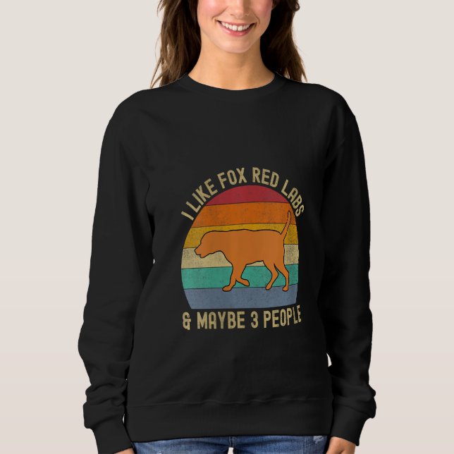 Camiseta Fox Red Lab Mãe Pai Eu Gosto De Labradores E Talve (Frente)