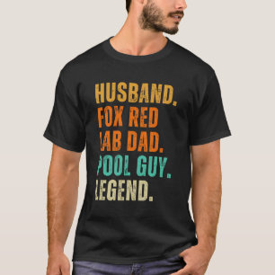 Camiseta Fox Red Lab Pai Marido E Cara Piscina