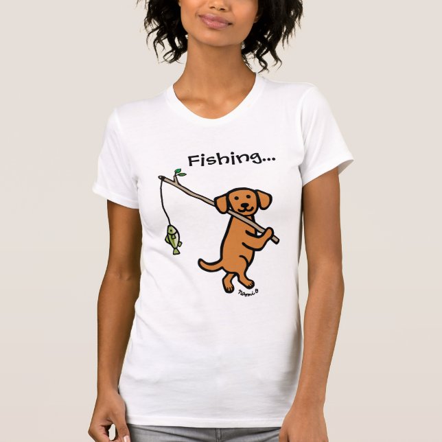 Camiseta Fox Red Labrador — Cartografia de Pesca (Frente)