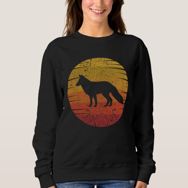 Camiseta Fox Retro Sunset Fox Wild Animal (Frente)
