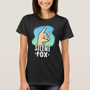 Camiseta Fox Silenciosa De Professores Para Estudantes Sile