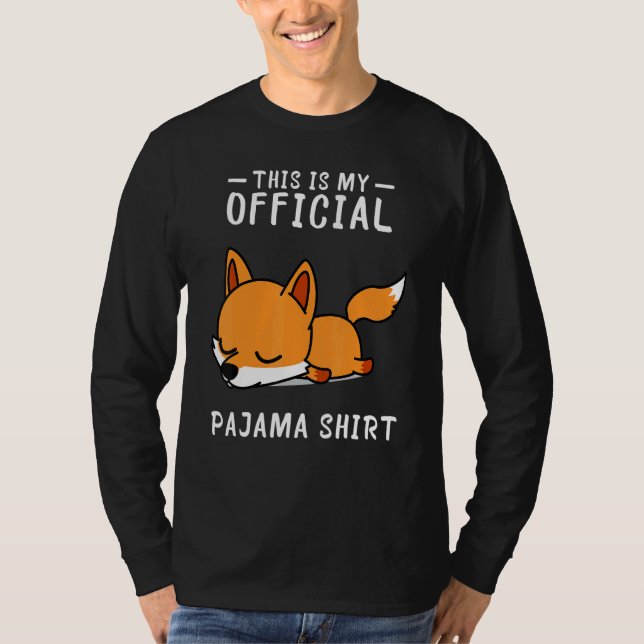 Camiseta Fox Sleep pijamas Pajama Sleepover (Frente)
