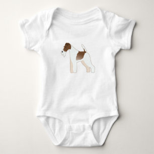 Camiseta Fox Terrier Dog Brey Illustration Silhouette