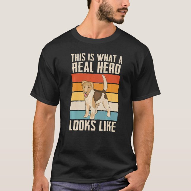 Camiseta Fox Terrier dog Hero (Frente)
