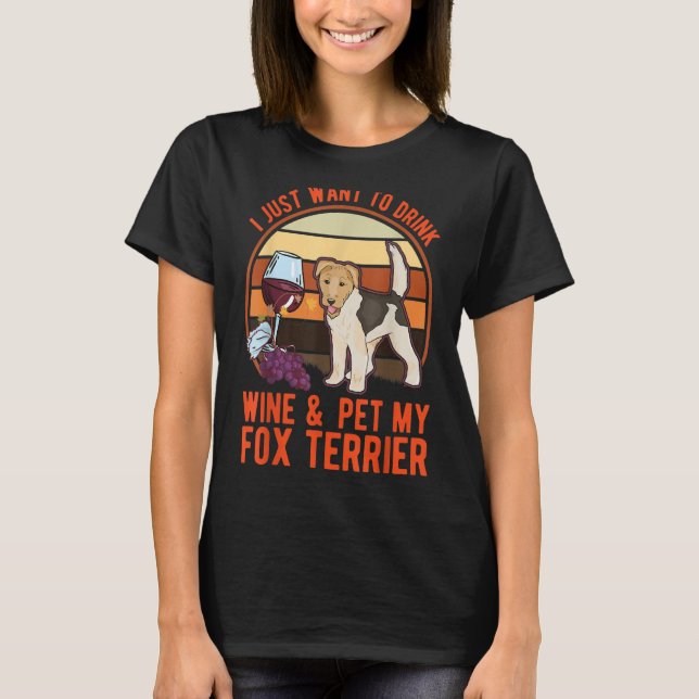 Camiseta Fox Terrier E Vinho Fox Terrier (Frente)
