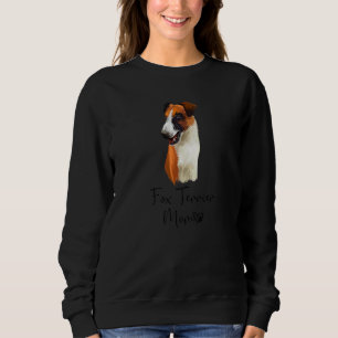 Camiseta Fox Terrier Mãe Cachorro Cachorro Cachorro Cachorr