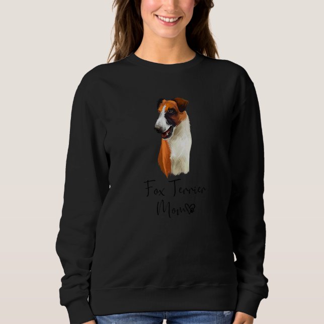 Camiseta Fox Terrier Mãe Cachorro Cachorro Cachorro Cachorr (Frente)