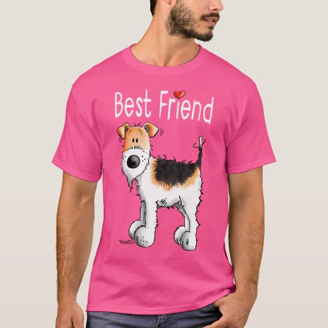 Camiseta Fox Terrier, Melhor Amiga Para Mulheres (Frente)