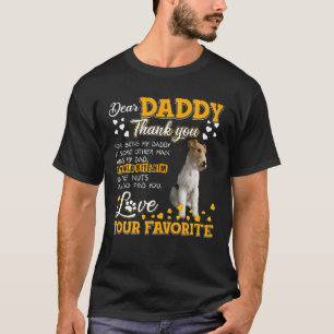 Camiseta Fox Terrier Pai Obrigado Por Ser Meu