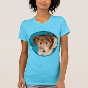 Camiseta Fox Terrier Puppy Painting - Arte Original De Cão