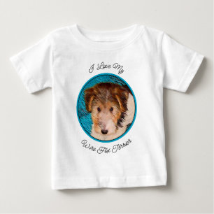 Camiseta Fox Terrier Puppy Painting - Arte Original De Cão