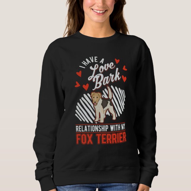 Camiseta Fox Terrier Valentine's Day Wire Fox Terrier (Frente)