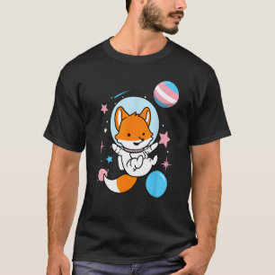 Camiseta Fox Transgênero No Orgulho Transespacial