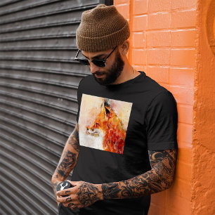 Camiseta Fox Watercolor Retrato 03