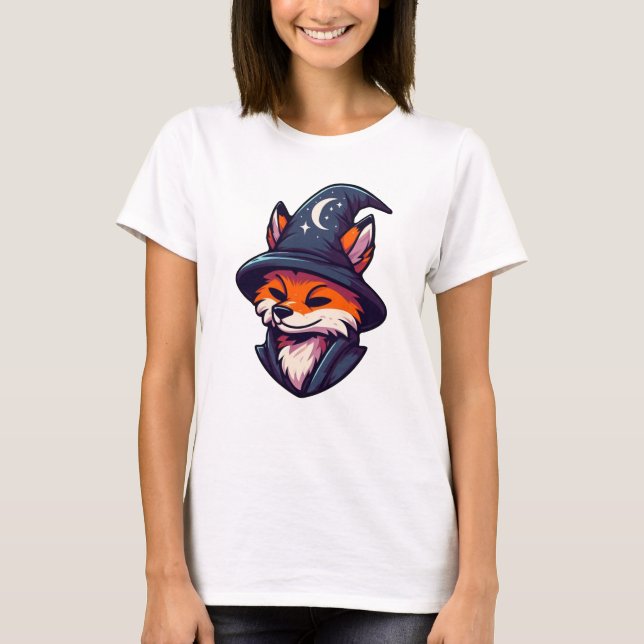 Camiseta Fox Wizard - Magic Fantasy (Frente)