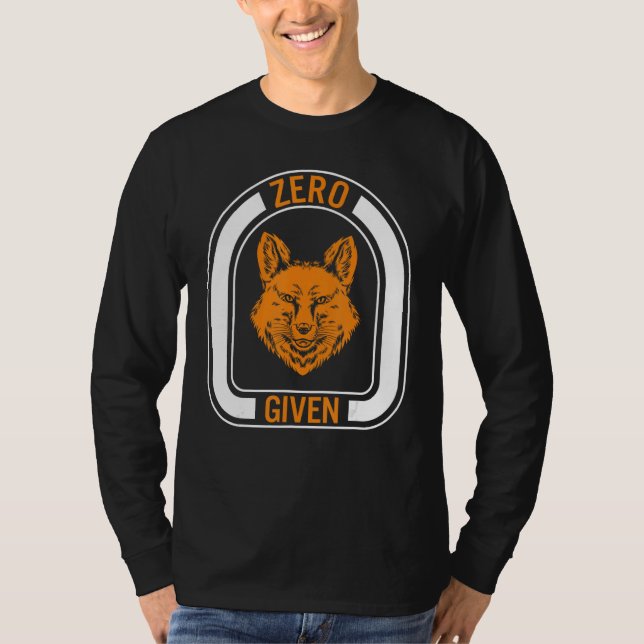 Camiseta Fox Zero Fox Given Tee Animal Mammal  Nature Wildl (Frente)