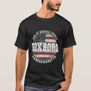 Camiseta Foxboro Massachusetts American Flag