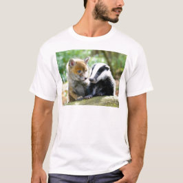 Camiseta Foxcub e Badger Cute!