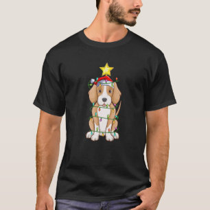 Camiseta Foxhound Dog Xmas Tree Matando Foxhound