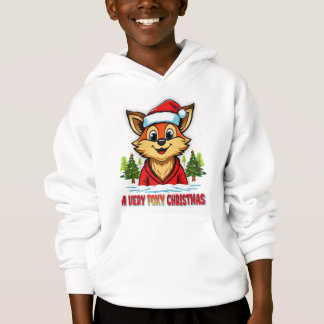 Camiseta Foxmas Joy – Cute Christmas Fox in Santa Hat