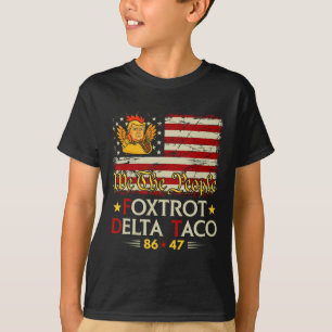 Camiseta Foxtrot Delta Taco 8647 Vamos Go Taco Us Flag