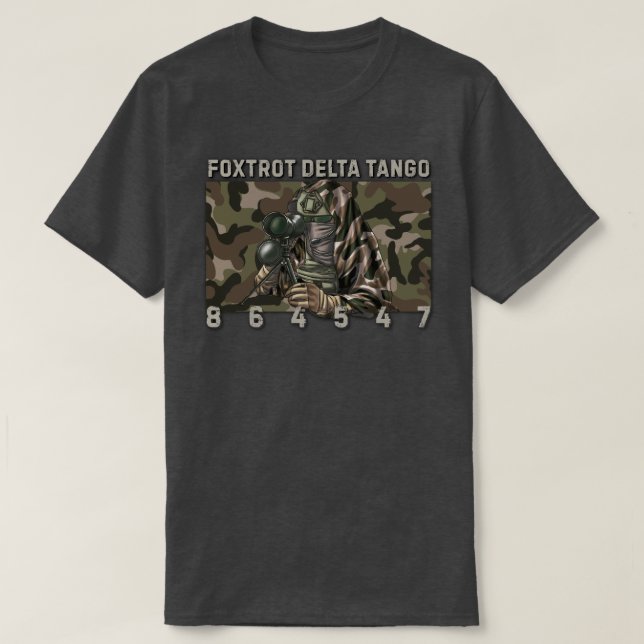Camiseta Foxtrot Delta Tango 864547 (Frente do Design)