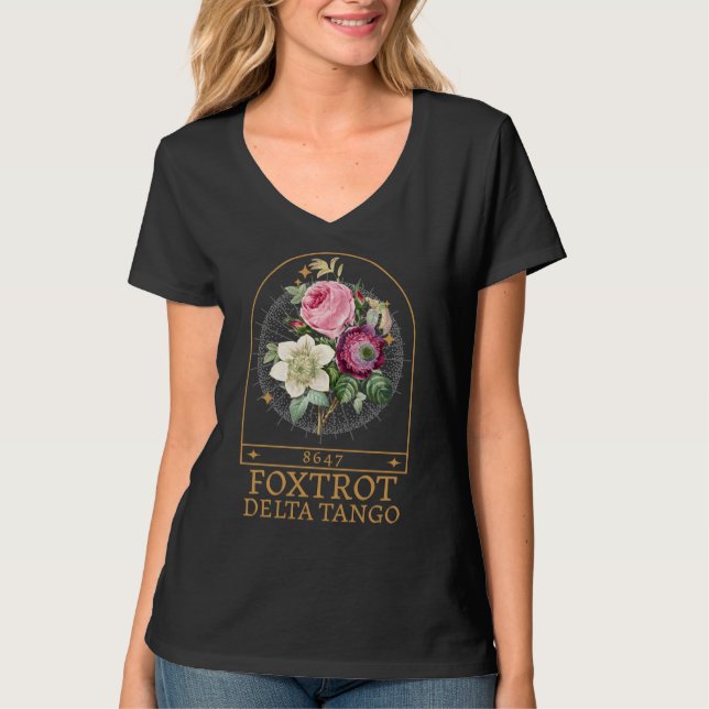 Camiseta Foxtrot Delta Tango, 8647 Anti-Trump (Frente)