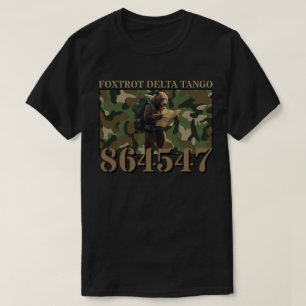 Camiseta Foxtrot Delta Tango Camo Urso