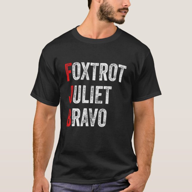 Camiseta Foxtrot Juliet Bravo América (Frente)