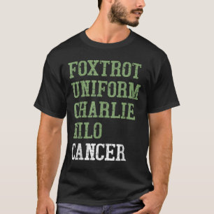 Camiseta Foxtrot Uniform Charlie Kilo - Para Cancer Pulmona