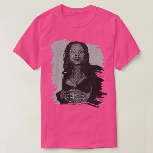 Camiseta Foxy Brown Retro poster (Frente do Design)