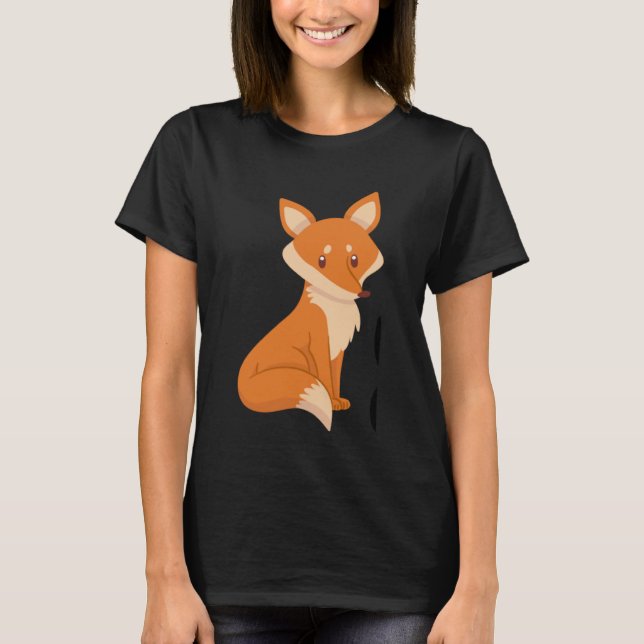 Camiseta Foxy Cute Fox Women's Foxy (Frente)